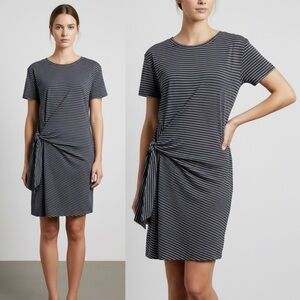 Vince Striped Knot Cotton Sheath Mini Dress size XS